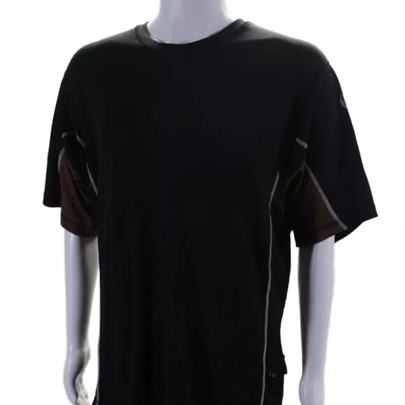$500 Authentic LULULEMON Made in CANADA Men's Colorblock Black T-Shirt Sz.XL - Picture 7 of 12